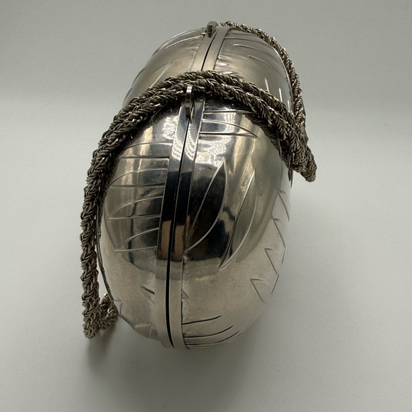 RARE Balenciaga Vintage Clutch Silver - Picture 6 of 11